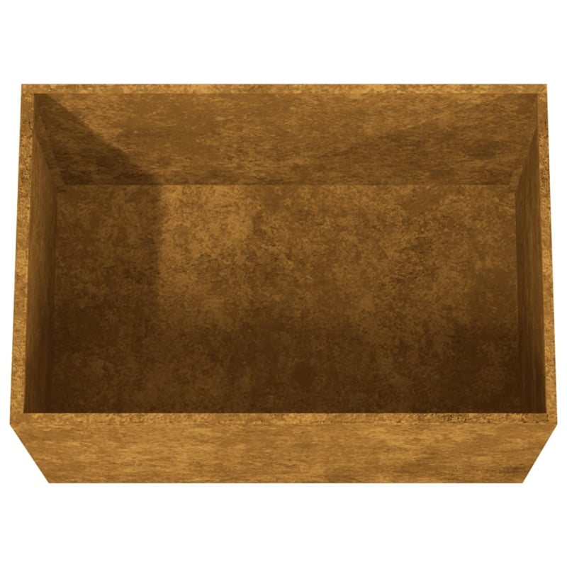 vidaXL Rusty Corten steel Medium Decorative Inlays Planter in Brown