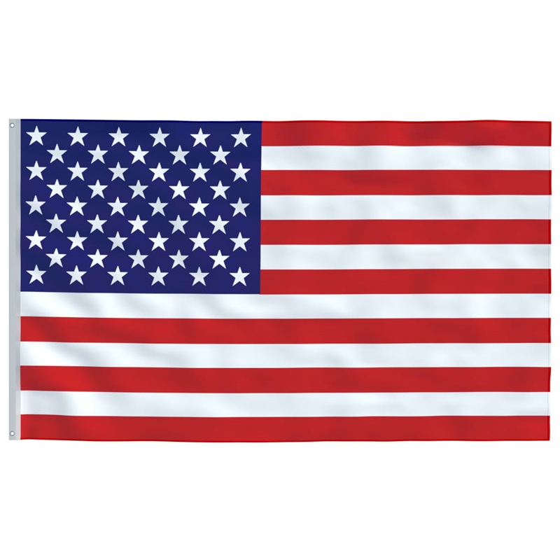 vidaXL Polyester Large Durable US Flag in Multicolor