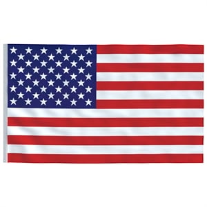 vidaXL Polyester Large Durable US Flag in Multicolor