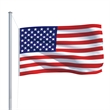 vidaXL Polyester Large Durable US Flag in Multicolor