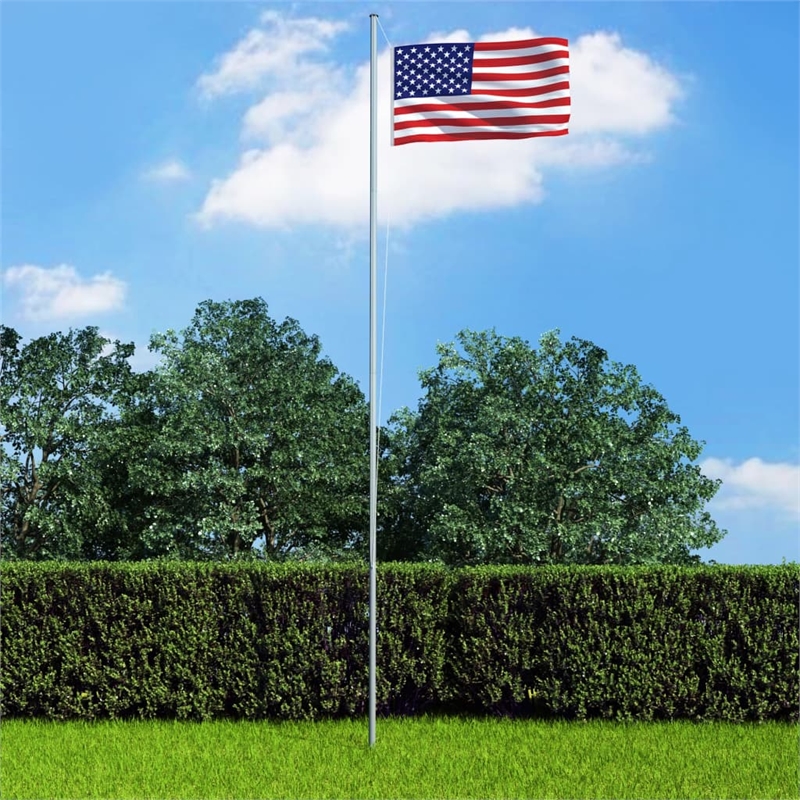 vidaXL Polyester Large Durable US Flag in Multicolor