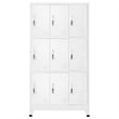 vidaXL Steel Locker Cabinet in Gray