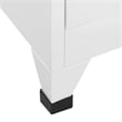 vidaXL Steel Medium Rectangular Industrial Locker Cabinet in Grey