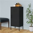 vidaXL Steel Medium Rectangular Storage Cabinet in Black