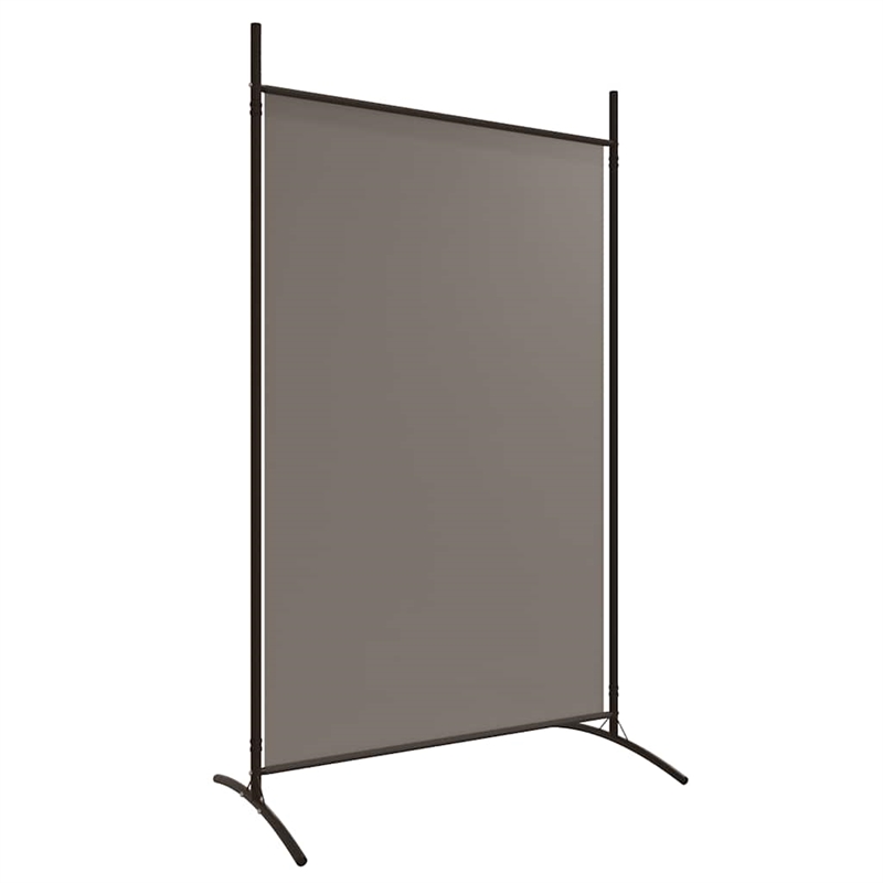 vidaXL 4-Panel Room Divider in Anthracite Fabric
