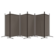 vidaXL 6-Panel Room Divider in Anthracite Fabric