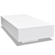 vidaXL MDF with High Gloss Finish Coffee Table in White