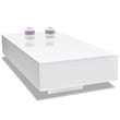 vidaXL MDF with High Gloss Finish Coffee Table in White