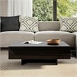 vidaXL MDF With High Gloss Finish Medium Coffee Table in Black