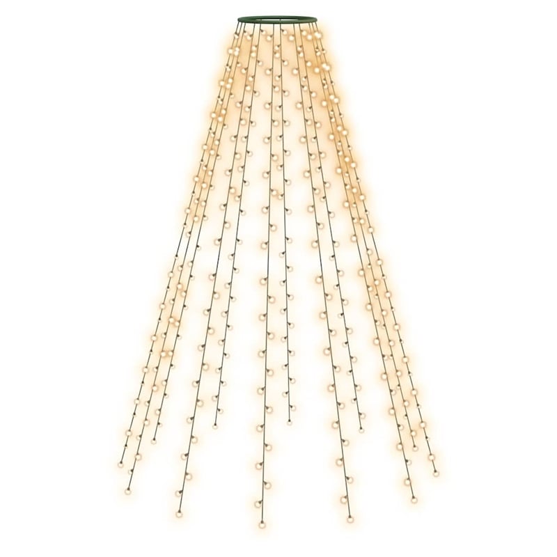 vidaXL PVC Standard Water Resistant Tree Light in Green