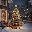 vidaXL PVC Standard Water Resistant Tree Light in Green