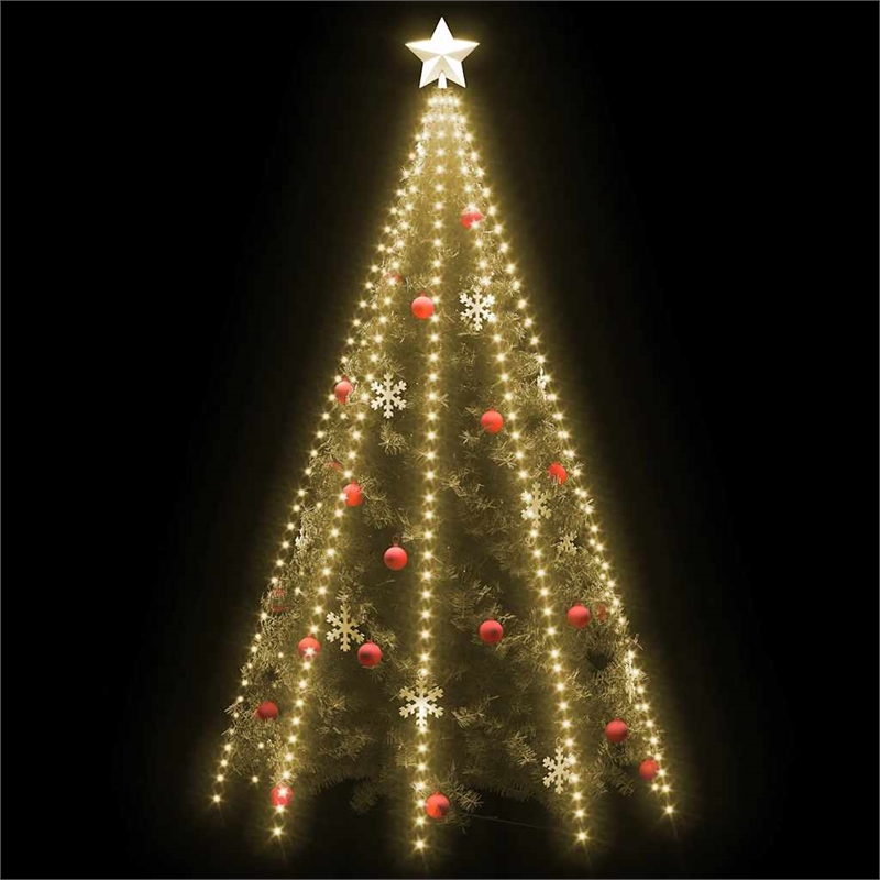 vidaXL PVC Large Waterproof Light Tree Light in Dark Green