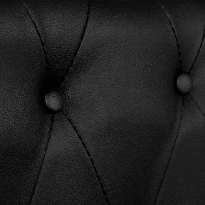 Vidaxl 3-Seater Sofa in Black Artificial Leather