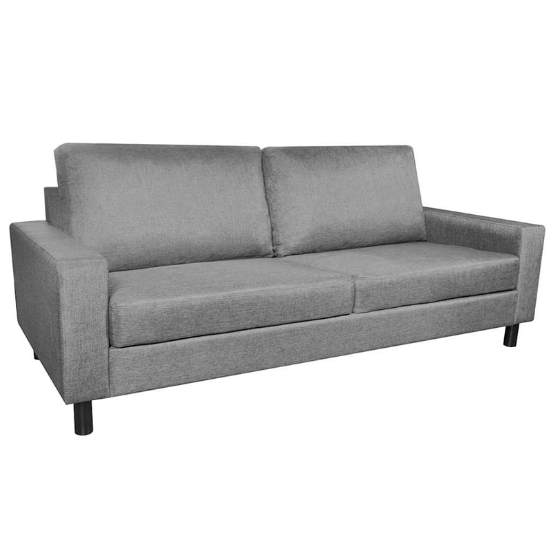 Vidaxl Modern Sofa in Gray Fabric