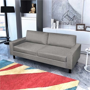 Vidaxl Modern Sofa in Gray Fabric