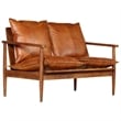 Vidaxl Durable Rectangular 2-Seater Sofa in Brown