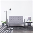 Vidaxl 2-Seater Fabric Loveseat in Light Grey