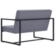 Vidaxl 2-Seater Fabric Loveseat in Light Grey