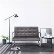 Vidaxl 2-Seater Loveseat in Dark Grey Polyester
