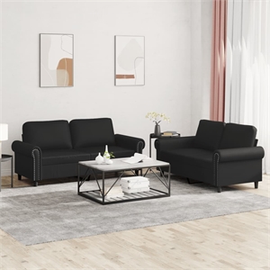 Vidaxl Sofa Set in Black
