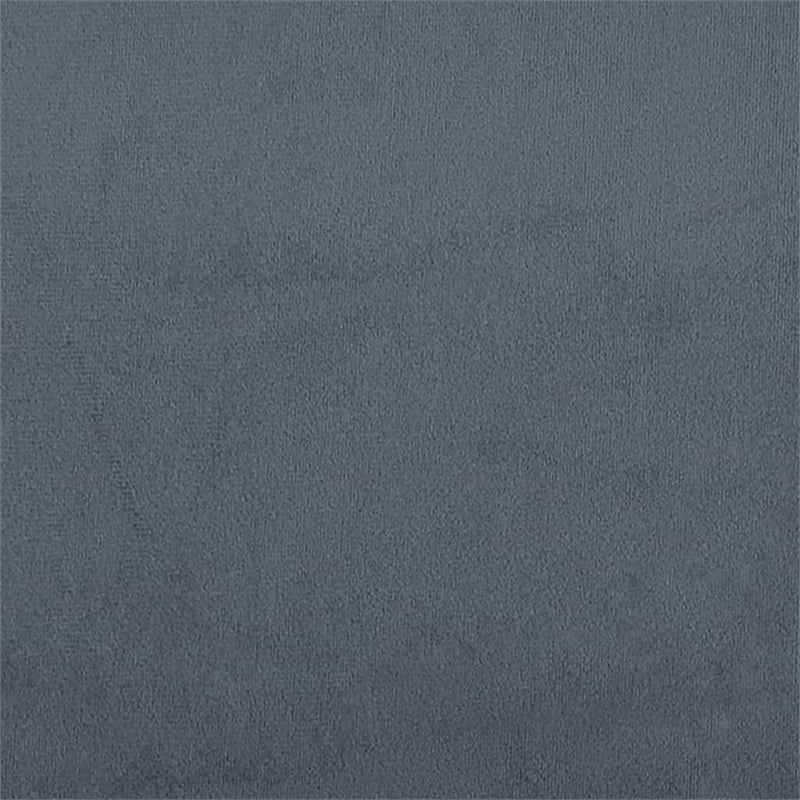 Vidaxl Metal 2-Seater Sofa in Dark Gray Polyester Velvet