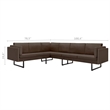 Vidaxl Large Modular Sofa in Brown