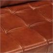 Vidaxl Meatal 3-Seater Sofa Brown in Goat Leather