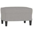 Vidaxl Single Sofa Chair with Footstool in Light Grey