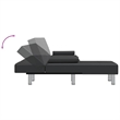 Vidaxl L-Shaped Sofa Bed in Black Faux Leather