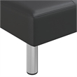 Vidaxl L-Shaped Sofa Bed in Black Faux Leather