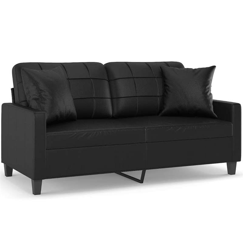 Vidaxl 2-Seater Sofa in Black
