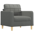 Vidaxl Metal Sofa Set in Dark Grey Polyester Fabric