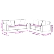 Vidaxl Sofa Set in Black