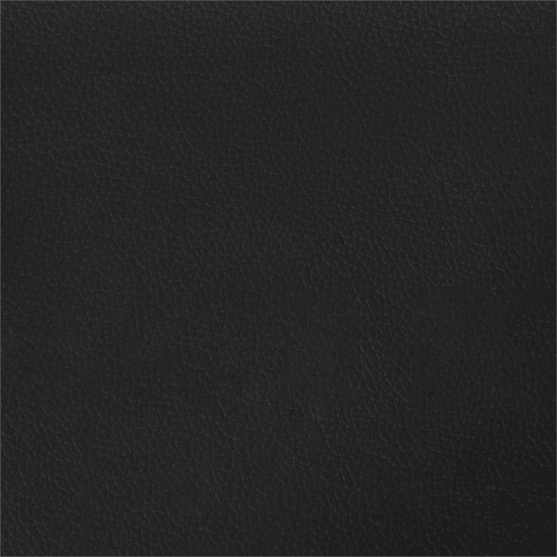 Vidaxl Metal 2-Seater in Sofa Black Faux Leather