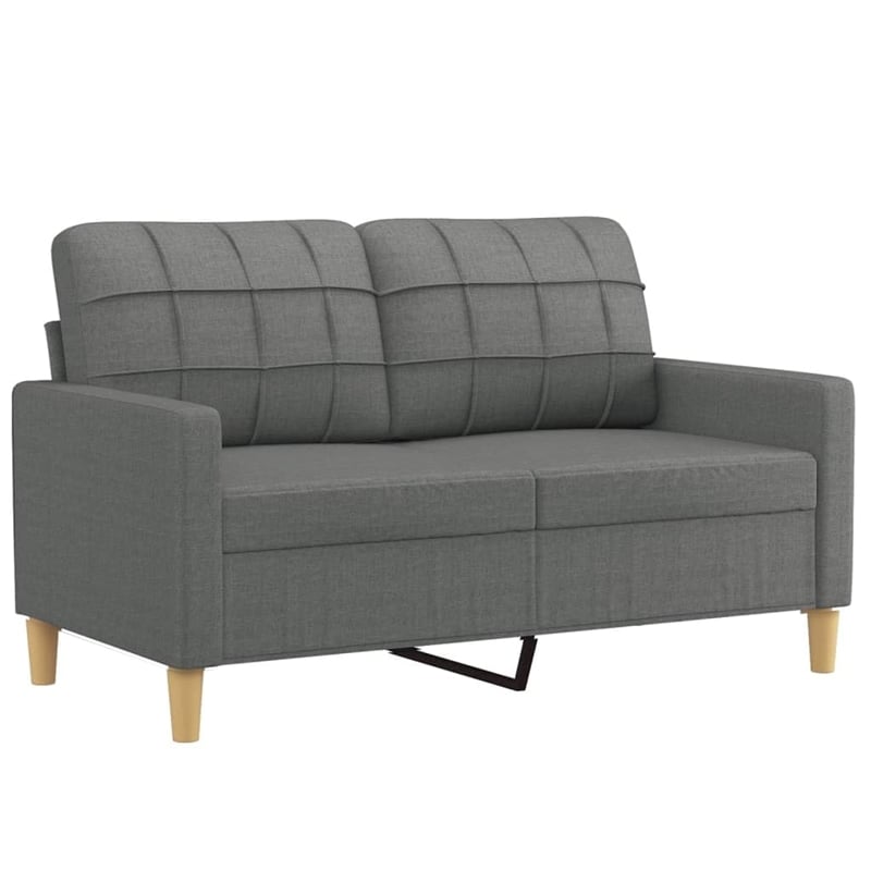 Vidaxl Sofa Set in Dark Grey Fabric Polyester