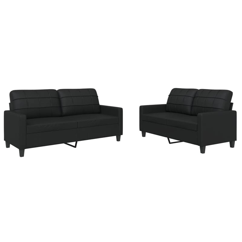 Vidaxl Sofa Set in Black