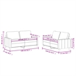 Vidaxl Sofa Set in Black