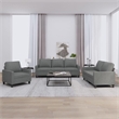 Vidaxl Rectangular Modern Sofa Set in Dark Grey
