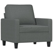 Vidaxl Rectangular Modern Sofa Set in Dark Grey