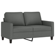 Vidaxl Metal Sofa Set in Dark Grey Polyester Fabric