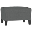 Vidaxl 3 Piece Sofa Set with Cushions in Dark Gray Fabric