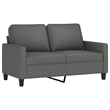 Vidaxl 3 Piece Sofa Set with Cushions in Dark Gray Fabric