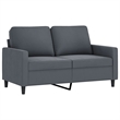 Vidaxl Metal Sofa Set in Dark Gray Polyester