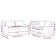 Vidaxl Sofa Set in Light Gray Velvet