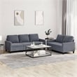 Vidaxl 2 Piece Sofa Set in Dark Gray Velvet