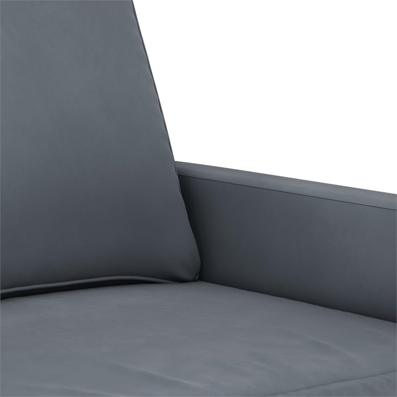 Vidaxl 2 Piece Sofa Set in Dark Gray Velvet