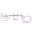 Vidaxl 2-Seater Durable Sofa Set in Black Faux Leather