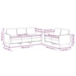 Vidaxl Metal Sofa Set in Black Faux Leather