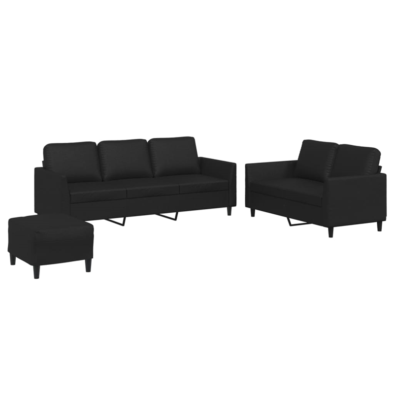 Vidaxl Sofa Set in Black