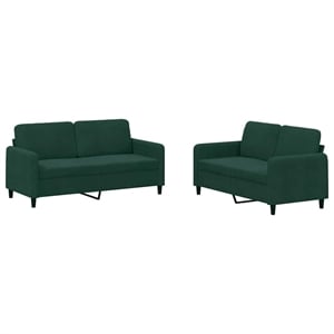 Vidaxl Sofa Set in Dark Green